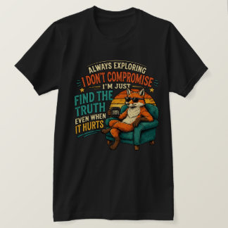 Camiseta Raposa Legal – Sempre Explorando, Encontre a Verda
