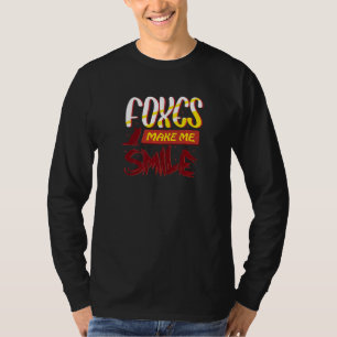 Camiseta Raposa me faz sorrir animais selvagens