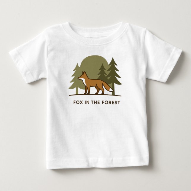 Camiseta Raposa na Floresta (Frente)