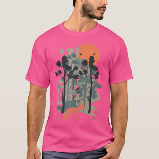 Camiseta Raposa Na Floresta - Natureza No Exterior A Viagem