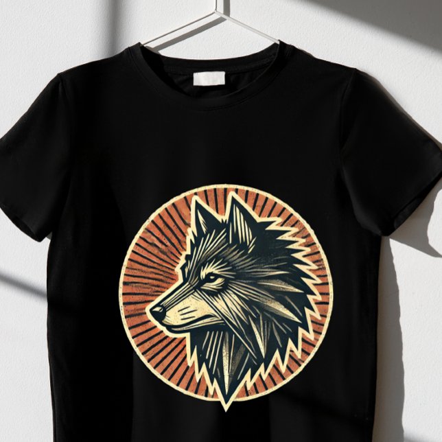 Camiseta raposa negra (Criador carregado)