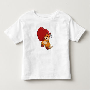 Camiseta Raposa no Amor com Coração