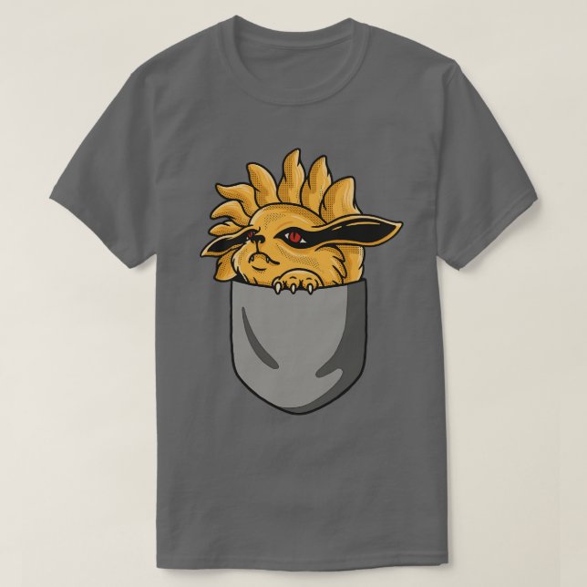 Camiseta raposa no bolso (Frente do Design)
