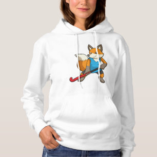 Camiseta Raposa no Hockey com taco de Hóquei