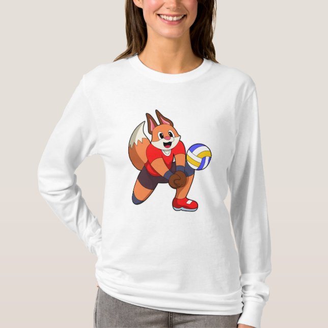 Camiseta Raposa nos Esportes de Voleibol (Frente)