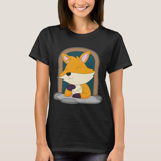 Camiseta Raposa numa Janela (Frente)