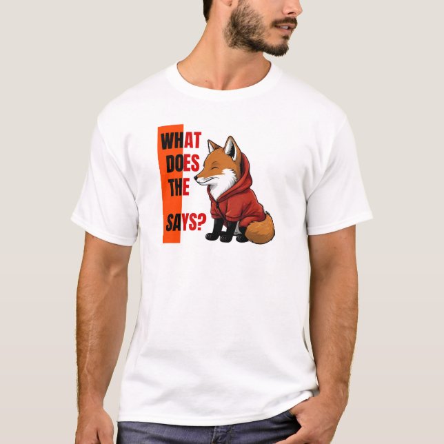 Camiseta raposa, o que diz a raposa? (Frente)