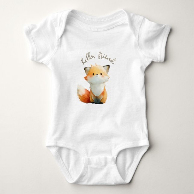 Camiseta Raposa Pequenina Amigável (Frente)