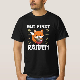 Camiseta Raposa Por Ramen Cute Kawaii Foxes