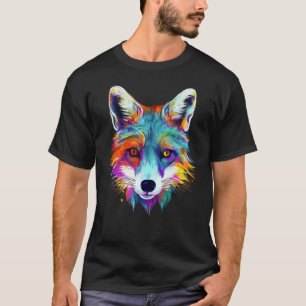 Camiseta Raposa - Raposa Animal Colorida