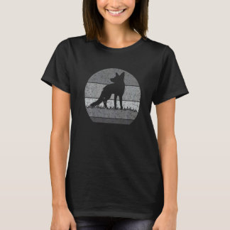 Camiseta Raposa Retro Para Homens Mulheres Crianças  Animal