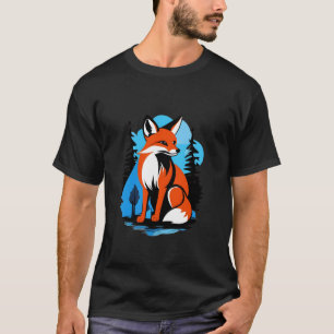 Camiseta Raposa selvagem no habitat natural