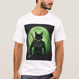 Camiseta Raposa Silhueta Preta
