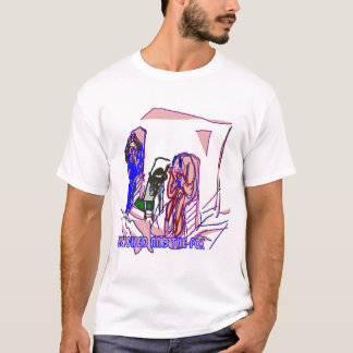 Camiseta Raposa Sorrateira Engraçada Roubando Comida de Cas
