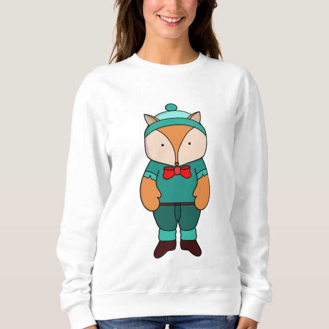 Camiseta Raposa verde branca (Frente)