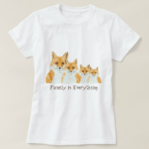 Camiseta Raposa Vermelha Bonita - transparente.
