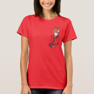 Camiseta Raposa Vermelha De Bolso