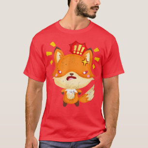 Camiseta Raposa Vermelha Do Kawaii Passa Engraçada Animal Z