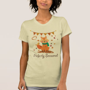 Camiseta Raposa Vermelha do outono - Queda de Mulheres Perf