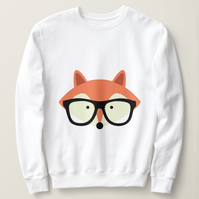 Camiseta Raposa Vermelha Hipster Cura (Frente do Design)