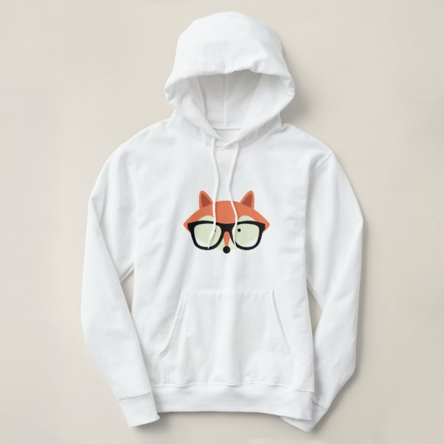 Camiseta Raposa Vermelha Hipster Cura (Frente do Design)