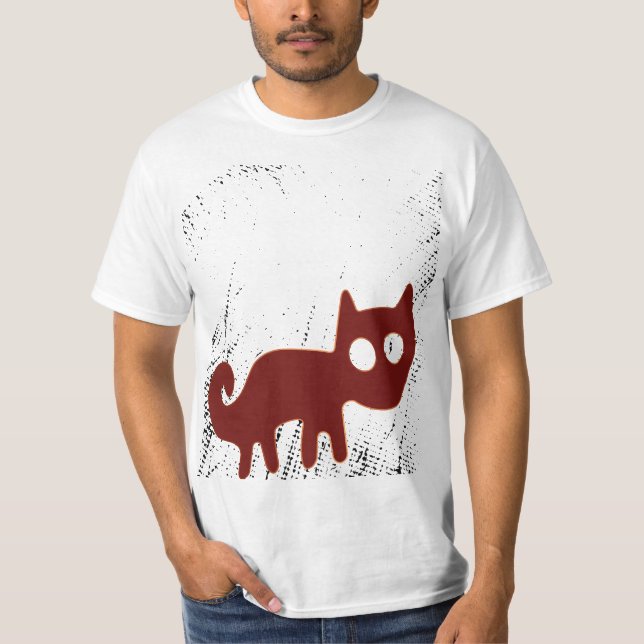 Camiseta Raposa Vermelha ou Linhas Nazca Raposa ou Gato (Frente)