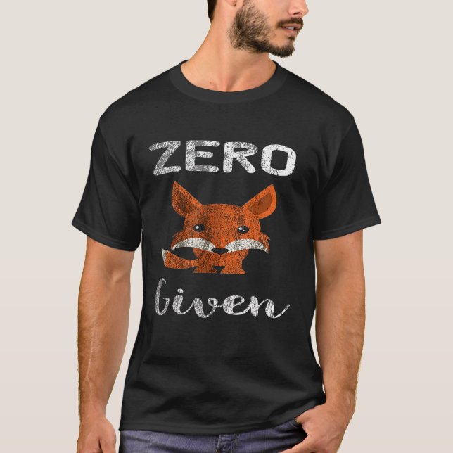 Camiseta Raposa Zero Dada Distúrbio Sarcástico (Frente)