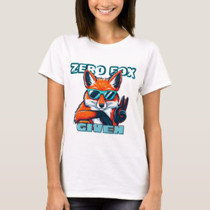 Camiseta "Raposa Zero dada" Engraçado