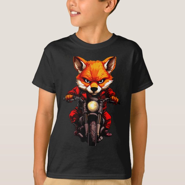Camiseta Raposas de Motocicleta (Frente)