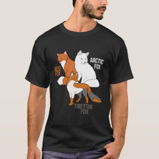 Camiseta Raposas De Raposa Engraçadas No Mundo Educativas