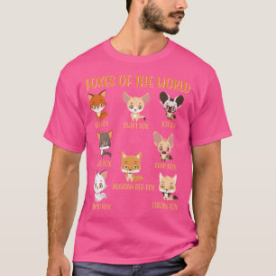 Camiseta Raposas De Raposa Engraçadas No Mundo Educativas