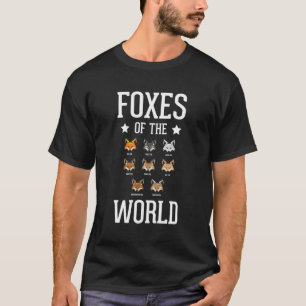 Camiseta Raposas De Raposa Engraçadas No Mundo Educativas