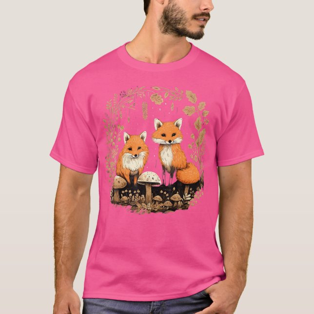 Camiseta Raposas De Raposa Para Uma Ventiladora De Raposa (Frente)