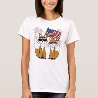 Camiseta Raposas Patrióticas Legais