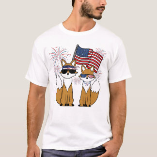 Camiseta Raposas Patrióticas Legais