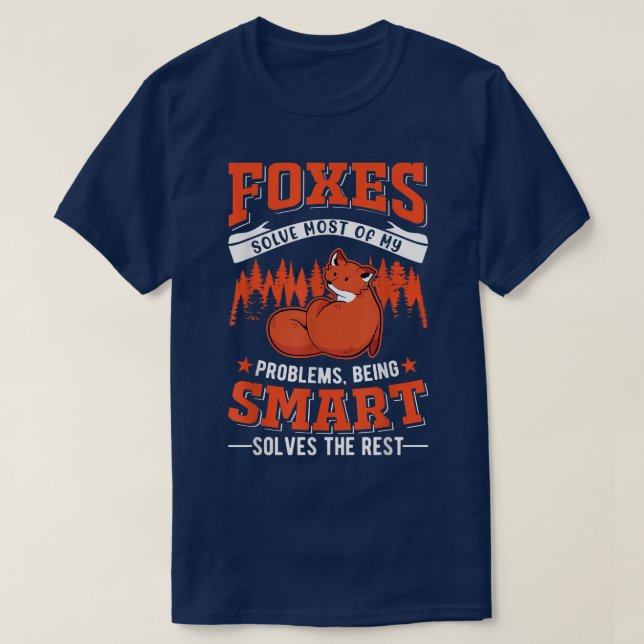 Camiseta Raposas resolvem a maioria dos meus problemas Fox (Frente do Design)