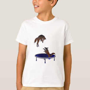 Camiseta raposas trampolining