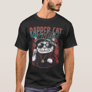 Camiseta Rapper Cat Vibes