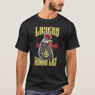 Camiseta Rapper de Frango Design de Hip Hop dos Anos 80 Par