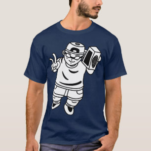 Camiseta Rapper infantil de desenho animado engraçado