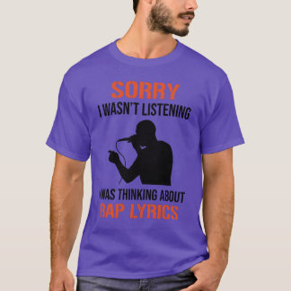 Camiseta Rapper MC Hip Hop Letras de Rap Citação Freestyle