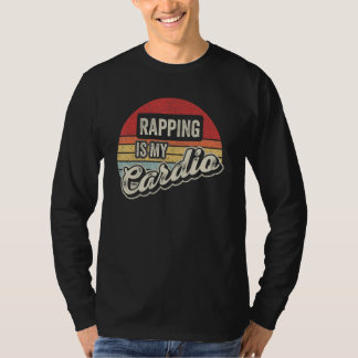 Camiseta Rapping Is My Cardio Vintage Retro  Rapper Rap Hip