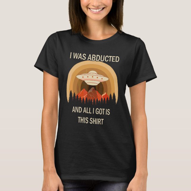 Camiseta Rapto Alienigena Ficção Científica Extraterrestre  (Frente)