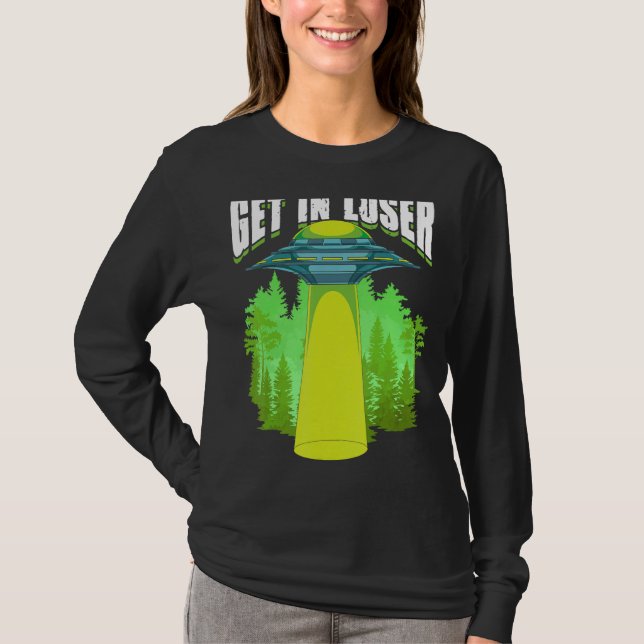 Camiseta Rapto Da Alienígena De Ficção Científica Ufo Da Al (Frente)