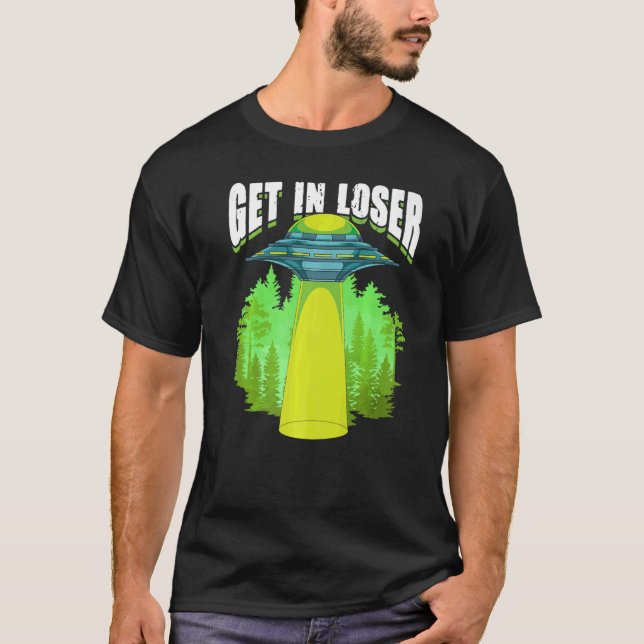 Camiseta Rapto Da Alienígena De Ficção Científica Ufo Da Al (Frente)