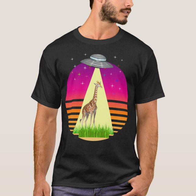 Camiseta Rapto De alienígenas De Girafa (Frente)