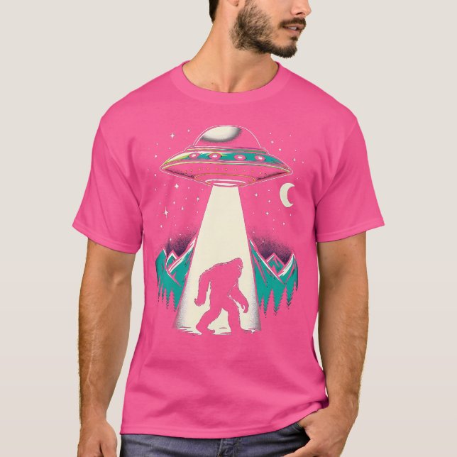 Camiseta Rapto De Alienígenas De Pé-Grande Da Ufo (Frente)