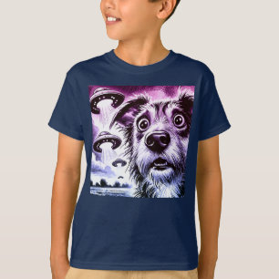 Camiseta Rapto de Cães de OVNI - Encontro de Alienígena