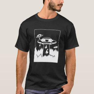 Camiseta Rapto de Lhama Alien Alpaca Ficção Científica Ufo