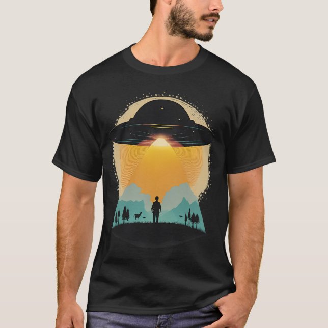 Camiseta Rapto De Montanha Ufo (Frente)